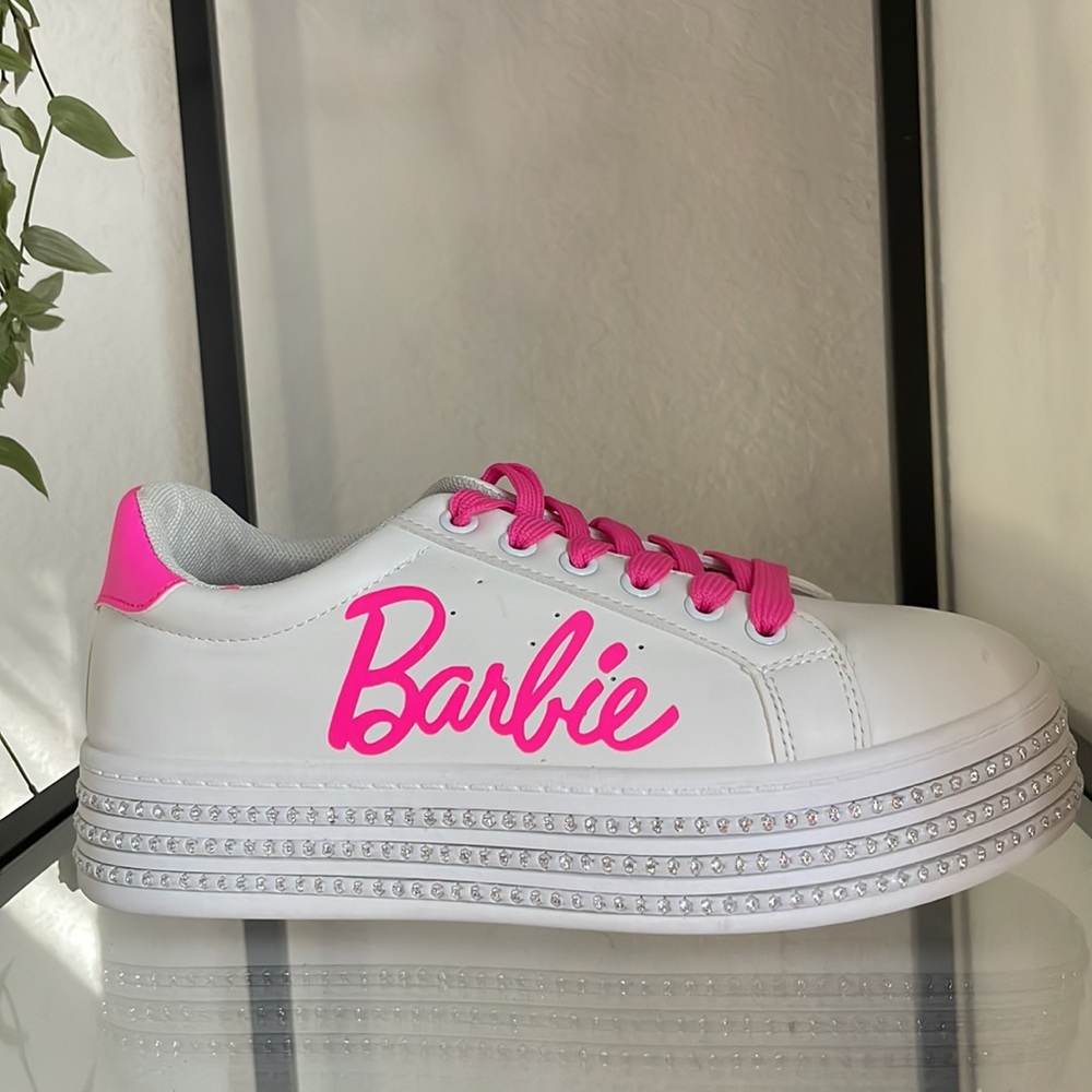 Barbie rhinestone Platform Sneakers